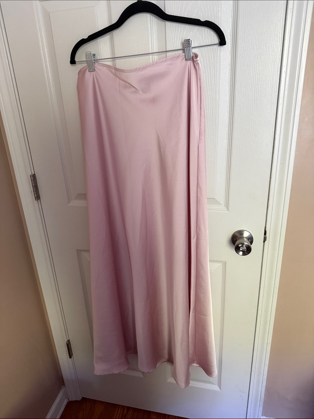 Pink Satin Skirt
